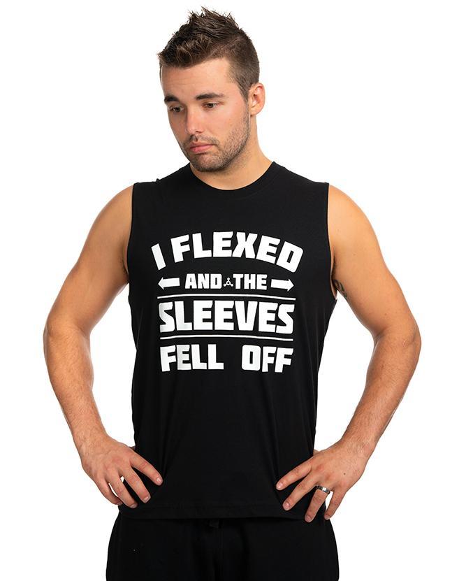 "I flexed and the Sleeves Fell Off " Muscle Tank - Twisted Gear, Inc.