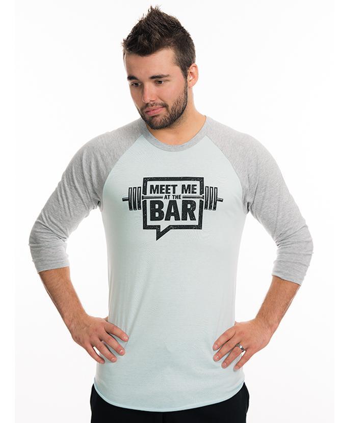 "Meet Me at the Bar" Three-Quarter Sleeve Raglan - Twisted Gear, Inc.