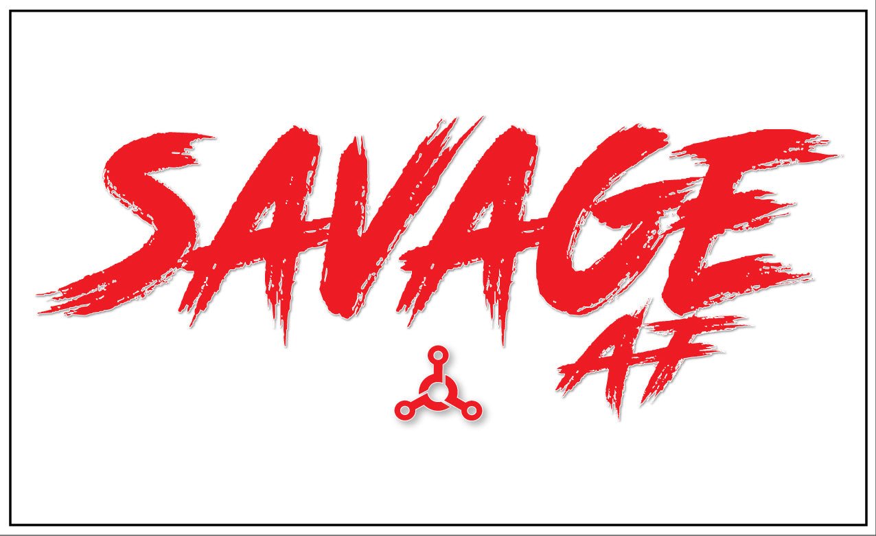 SAVAGE AF STICKER - Twisted Gear, Inc.