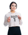 "Bad 1"- Women's Tri-Blend Cropped Hoodie - Twisted Gear, Inc.